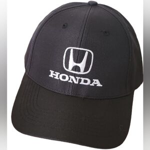 Honda Black Baseball Cap Moisture Wicking UV Coating